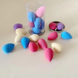 Urradia Mini Makeup Sponge Multi-colored 10 Pcs Small Beauty Sponge Blender Set for Foun