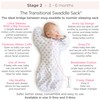 SwaddleDesigns Transitional Swaddle Sack with Arms Up Half-Length Sleeves and