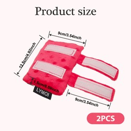 LYMOI 2 Pack Pacemaker Pillow for Bra, Chemo Port Pillow for Chemo Patients, Chemo Port Bra Cushion, Pacemaker Protector, Post Surgery Bra Strap Pads Heart Surgery Recovery Gift (Red)