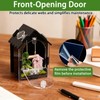Jumping Spider Enclosure Kit, 3.15x3.15x5.6 Inch Acrylic Terrarium with Magnetic