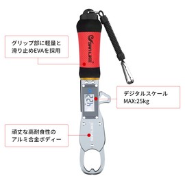 SANLIKE Digital Fish Grip, Digital Measuring Scale Fishing Gripper, Fits Large Fish, 55.1 lbs (25 kg)