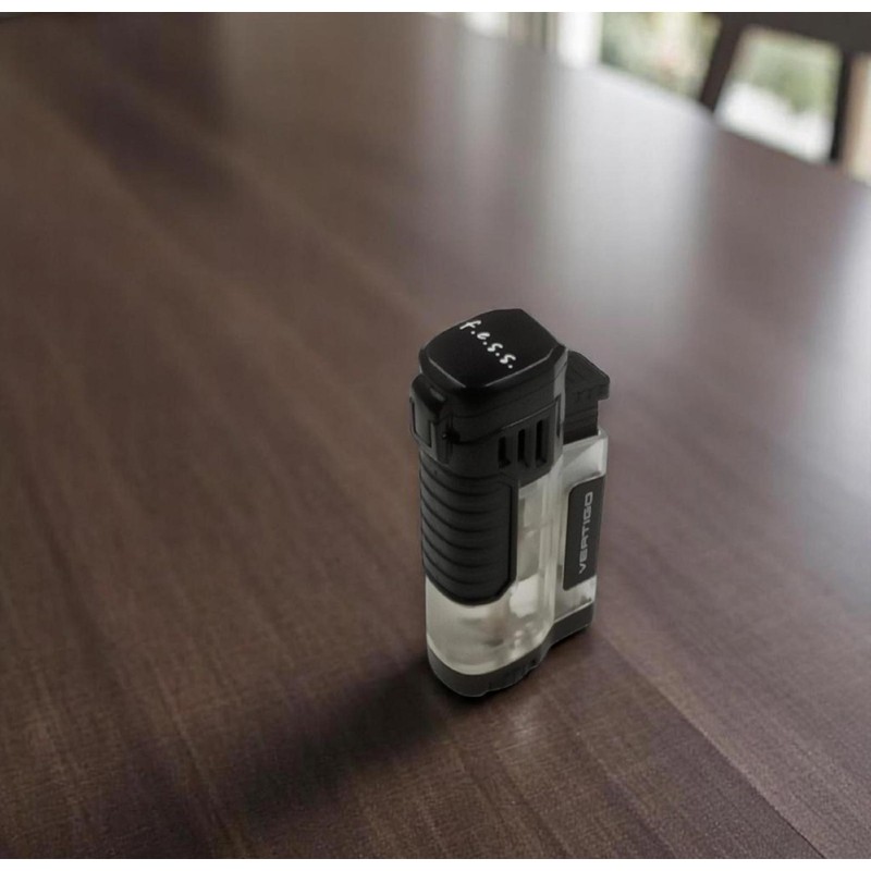 F.e.s.s. Stinger Quad Torch Lighter with Built-in Punch Cutter –