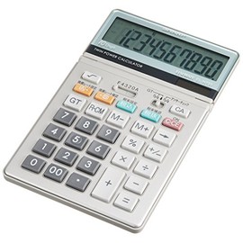 SHARP グラストップ調デザイン電卓 マルチ換算・早打ち・アンサーチェック機能搭載 ナイスサイズタイプ 10桁 EL-N731-X