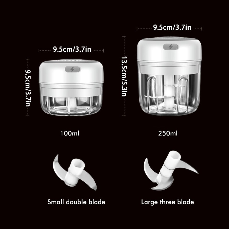 Wireless Electric Garlic Machine Mini Food Garlic Vegetable Chopper Grinder