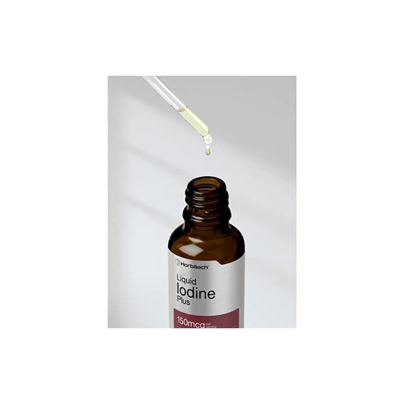 Suplemento de solución de yodo líquido Horbaach 150 mcg 60