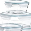 GLASSLOCK 24 Piece Oven Microwave Safe Glass Food Storage Containers