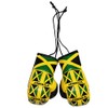 Pair of Jamaican Flag Hanging Mini Boxing Gloves for the