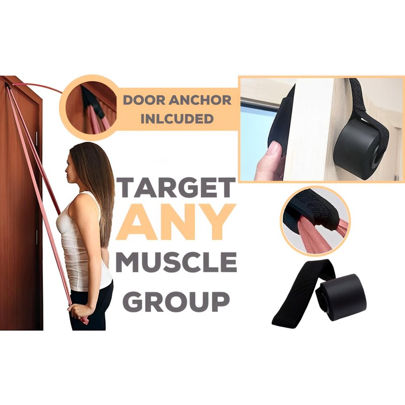 Squeeze Bands, Exercise Bands for Women, 3 Flat Long Pilates