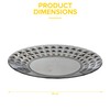 LIVIVO Prism Diamond Etched Plastic Acrylic Plates for Special Occasions