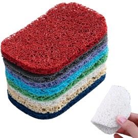 8Pcs Soap Saver Pad, Soap Savers for Bar Soap - Reusable Soap Pads to Keep Soap Dry and Extend Lifespan – Multi-Color Design for Better Drainage, Set of 8 Soap Pads