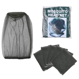 Kare & Kind Pack of 5 Head Nets - Mosquito Net - Protects Face, Head, Neck from Beetles, Flies, Insects, Bees - Outdoor, Camping, Hiking, Trekking, Walking, Beekeeping, Gardening, Fishing