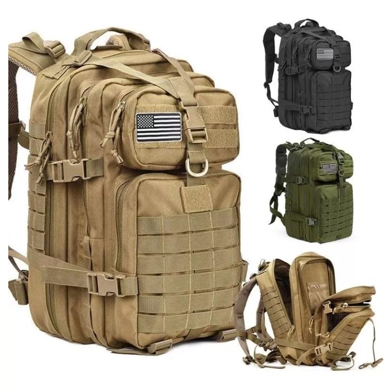 BOSSCO Mochila De Senderismo Grande 50l Resistente Agua Para Viaje