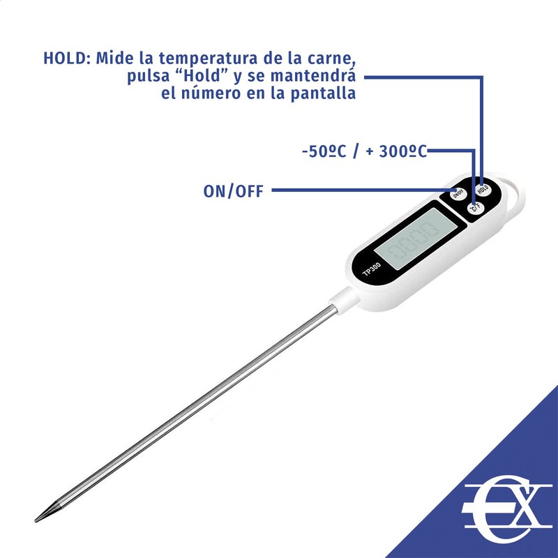 Grill Thermometer Meat Thermometer with Stainless Steel Needle Wireless Digital