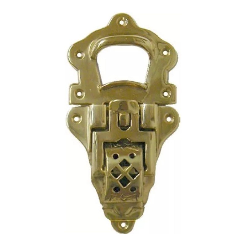 Furniture Knowledge Large Trunk Drawbolt - Solid Brass - chest
