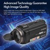 4K/60FPS Camcorders Video Camera 3.7V 2000mAh 3 Inch Touchscreen Video