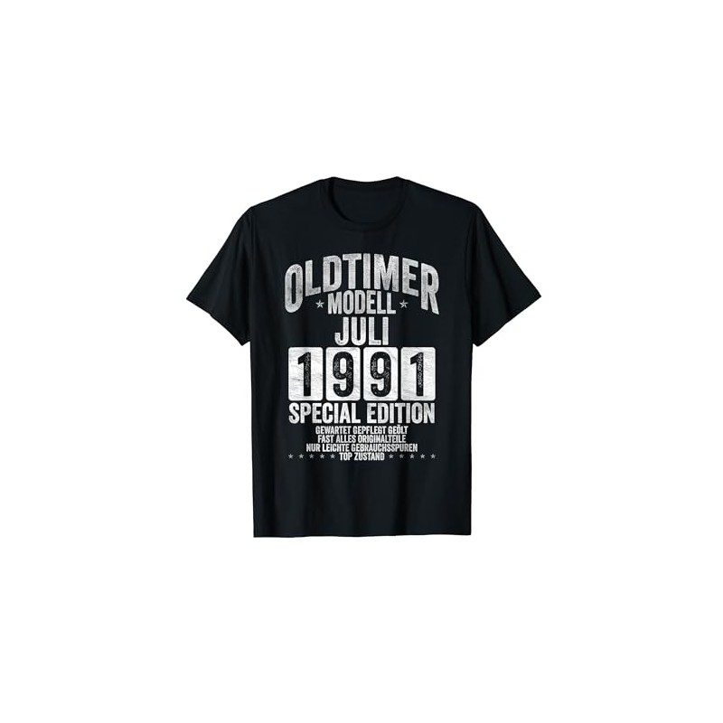 Oldtimer Model 1991 31 Years Legendary Since July 1991 T-Shirt,
