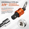 3PCS 3/8" Socket Holder Keychain Set,Drive Quick-Release Organizer with Locking