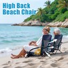 Lamberia Folding Beach Chair for Adults 2 Pack, Portable Low