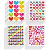 80 Sheets 4680 Pcs Gilter Heart Stickers, Self Adhesive Valentine's