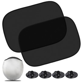 Car Window Shade for Baby (20"x12"), 2 Pack Car Window Shades, Car Shades for Back Windows Baby with Suction Cups, Complete Kids/Adults/Pets Sun Protection from UV Rays