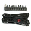 Ganzo Multitool G301-B/H Nylon Case, Interchangeable Bits, Colour: Black
