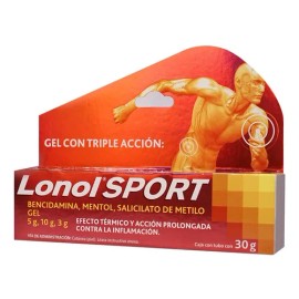 Lonol Gel 5 G/10 G/3 G/100 G, 1 Tubo 30 G