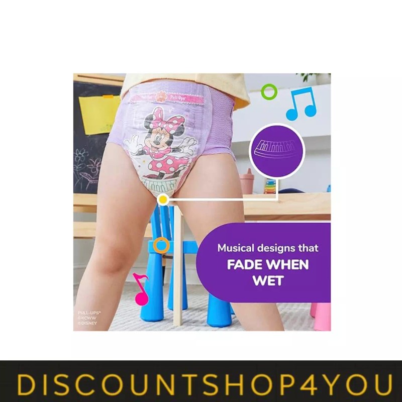 Huggies Pull-Ups Girls' Potty Training Pants, 2T-3T (16-34 lbs), 94