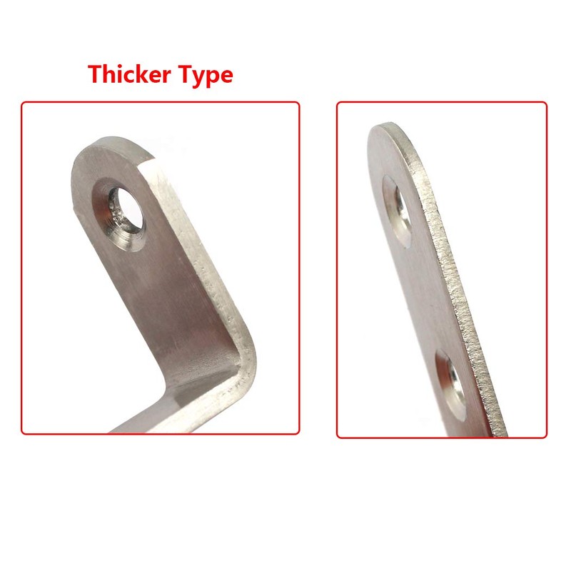 125 x 75 x 3 mm Stainless Steel Angle Connector