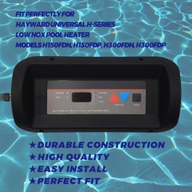 BVVINC FDXLBKP1930 Bezel and Keypad Assembly Replacement Kit for Hayward Universal H-Series Low Nox Pool Heater, Models H150FDN, H150FDP, H300FDN, H300FDP, black