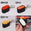 Eesu cos Food Sample Key Holder, Sushi, Fried Food, Scrolls,