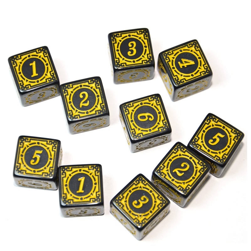 SmartDealsPro 10-Pack D6 Six Sides 16mm Dice Die for DND
