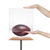 Junway Football Display Case Full-Size Acrylic Box with Solid Wood