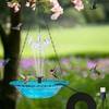 Hanging Bird Bath, Bird Bath Bowl with Fountain USB Powered,