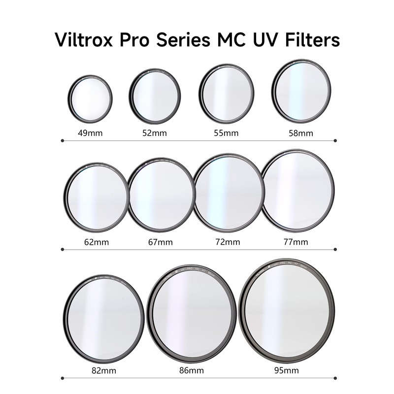 VILTROX 55mm MC UV Protection Filter 18 Multi-Layer Coatings UHD
