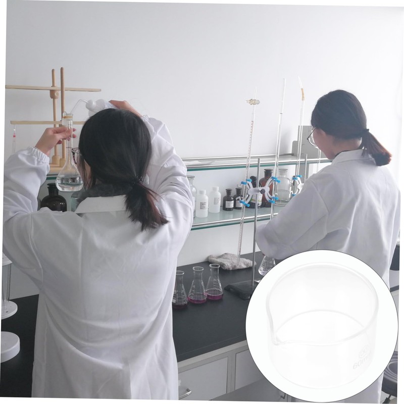 MAGICLULU 1Pc Borosilicate Glass Crystallizing Dish with Spout Evaporation Dish