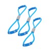 KOMBIUDA Flat Latex Resistance Bands Set Shape Exercise Bands for