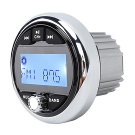 Boat Audio Music MP3 Player, DC 12V Marine Stereo Receiver, MP3 Player, Digital Media, Audio Music Receiver for Yacht, RV, Technical Vehicle, Ship