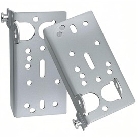 Wawory 2 Pack Garage Door Bottom Lift Brackets 7/16-Inch Stainless Steel Silver Heavy Duty Rust-Resistant Brackets for Garage Door Repair | Commercial & Residential Door Hardware Replacement