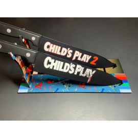 Childs Play 1 & 2 Knife Set With Sublimated Stands