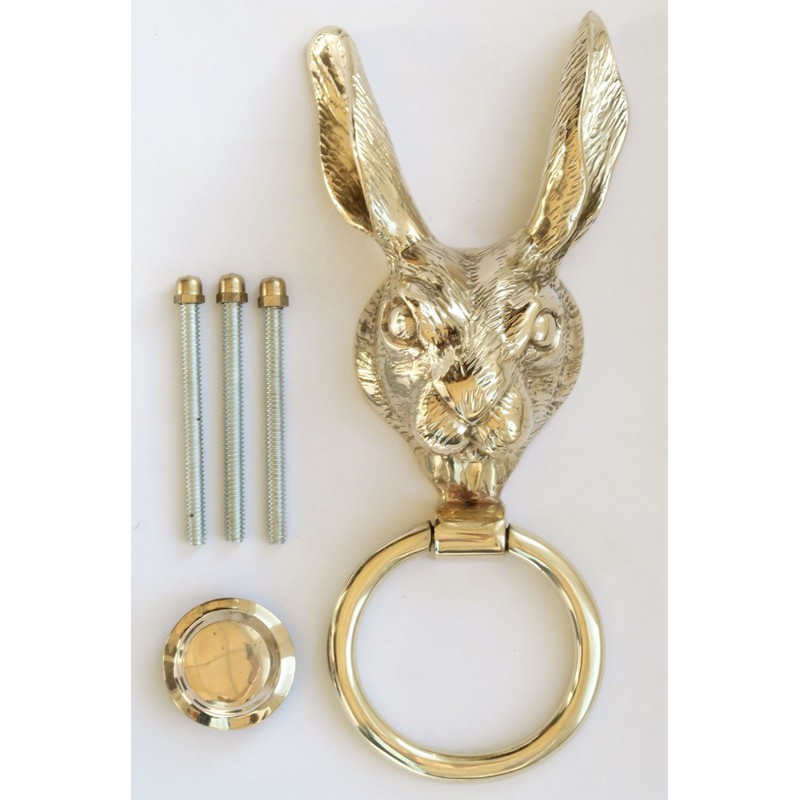 Castelion® Solid Brass Country Hare Door Knocker | High Quality