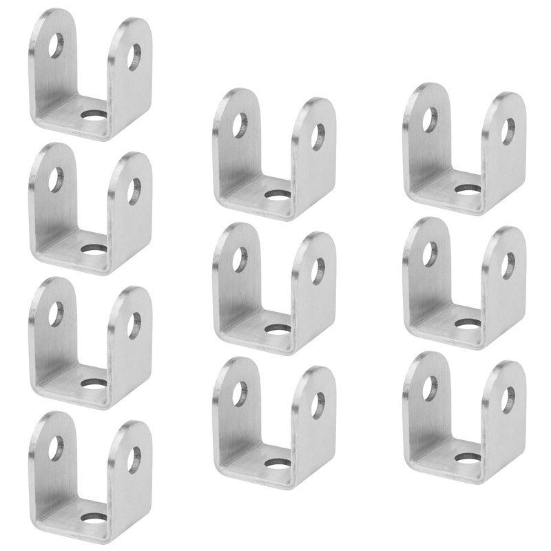 GBGS U Bracket 1-1/2",304 Stainless Steel,10 Pack