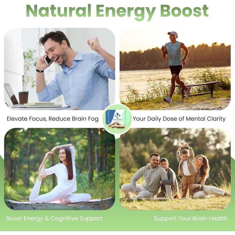 Focus Aid Nootropics Brain Supplement – Natural Cognitive Enhancer with