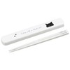 OSK Pull Lid Chopsticks Case Set, Black Cat HS-16