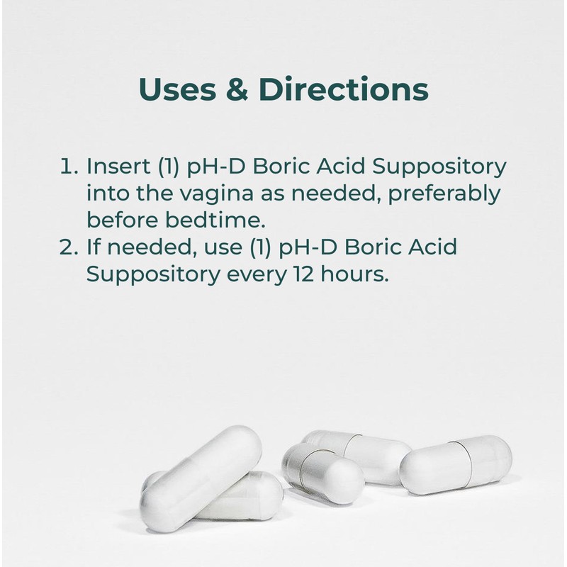 pH-D Feminine Health - 600 mg Boric Acid Suppositories -