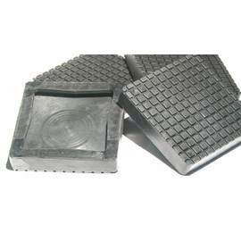 Auto Lift Parts - Square Rubber Arm Pads for 2 Post Lift - BendPak Dannmar Ranger Compatible - OEM Quality 5-5/8" Slip-On Replacement - Professional Grade Lift Parts - BendPak 5715365 - Set of 4