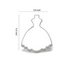 Keewah Dress Cookie Cutter, 4.5”, Stainless Steel