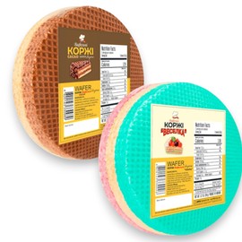 Delikat Wafer Layers Tort Variety Holiday Pack 90g each-Cocao and Vaselka - Sugar Wafers Create Effortless Desserts with Great Texture for Cravings - Make Tort Wafers Part of Your Next Celebration - 19g