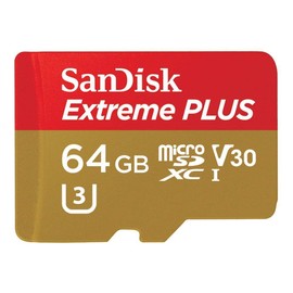 SanDisk Extreme Plus 64GB MicroSDXC SDSQXBG-064G Memory Card up to 100MB/s, Class 10, U3, V30, A1 (Refurbished)
