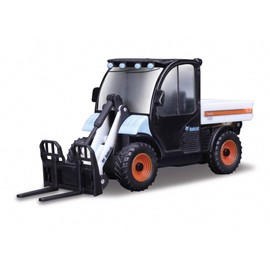 Bburago B18-31806 10CM Bobcat TOOLCAT 5600 W/Pallet Fork, Assorted Designs and Colours