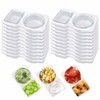 Uibolos 20pcs Snack Container,Contenedores para Snacks Reutilizables,Double Compartment Snack Containers